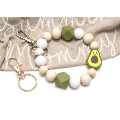Schlüsselarmband Schlüsselanhänger Armband Avocado Schlüssel Armband Geschenk Frau Farbwahl Anhänger