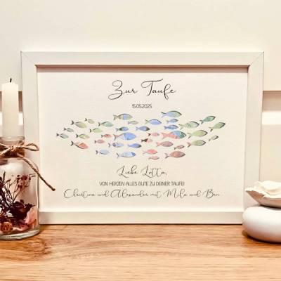 Taufe Geldgeschenk personalisiert | Taufgeschenk für Jungen und Mädchen | Geschenk für Patenkind