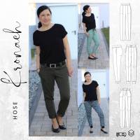 Ebook PDF Schnittmuster Damen Hose KRONACH Gr. 34-54 Bild 1