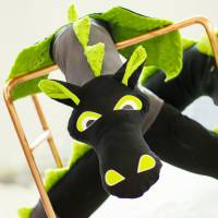 Schnittmuster Kuscheltier Bettdrache 