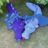 Schnittmuster Kuscheltier Bettdrache 