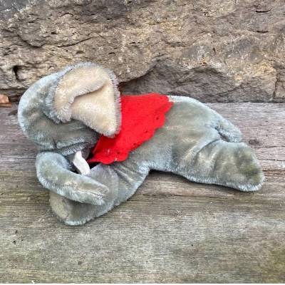STEIFF Elefant Floppy Ele Schlaftier 18 cm ohne IDS 50er 60er Jahre