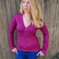 Ebook PDF Schnittmuster Damen Shirt Wickelshirt EDLING Gr. 34-54 Bild 6