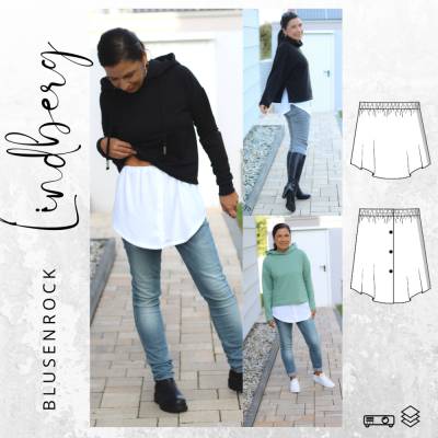 Ebook -PDF Schnittmuster Damen Blusenrock LINDBERG Gr. 32-56