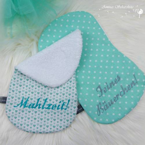 Stickdatei Spucktuch Baby ITH ab 18x30, Baby, Geburt, Schwangerschaft