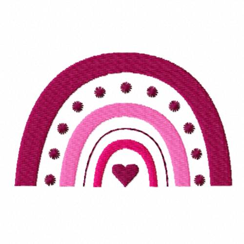 Stickdatei Regenbogen - zwei Größen, Baby, Kind, Mama, Mutterpass, Uheft, sticken, Stickmuster