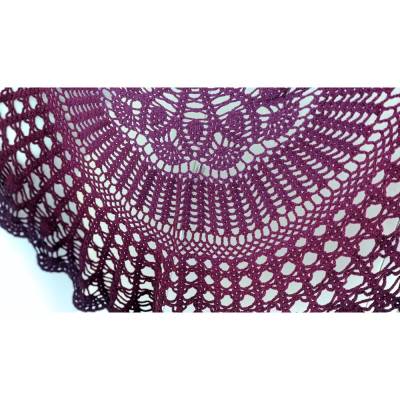 Häkelanleitung halbrundes Tuch 