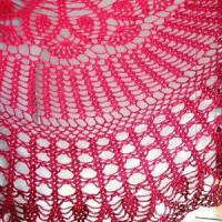 Häkelanleitung halbrundes Tuch 