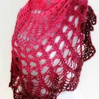 Häkelanleitung halbrundes Tuch 