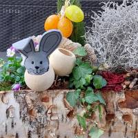 Stickdatei Eierhut Rahmen 10 cm x 10 cm, Ostern, Osterhase, Dekoration, Tisch Bild 3