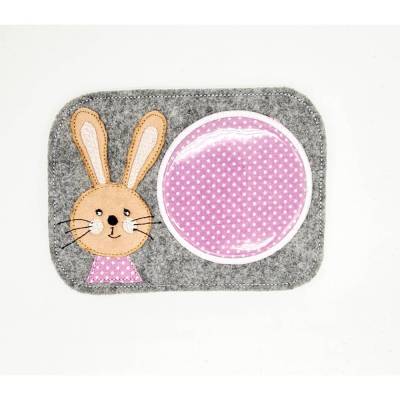 Stickdatei Mug Rug Hase
