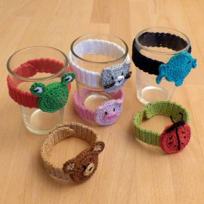 Häkelanleitung Glasmarkierer 