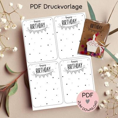 Digitale Datei, PDF-Druckvorlage Karten 