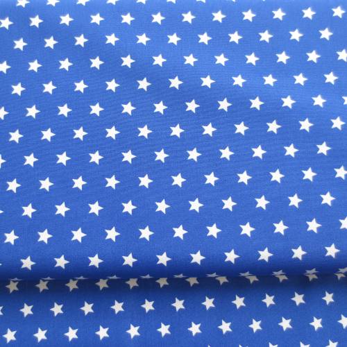 Stoff Sterne royalblau - 9,00 EUR/m - 100% Baumwolle - Patchwork - Kombistoff - Quality - Sternenstoff - quilten