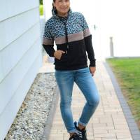 Ebook PDF Schnittmuster Damen Colorblocking Hoodie ENINGEN Gr. 34-56 Bild 3