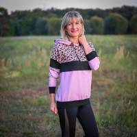 Ebook PDF Schnittmuster Damen Colorblocking Hoodie ENINGEN Gr. 34-56 Bild 4
