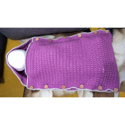 Gehäkelter Babyfußsack