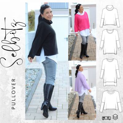 Ebook -PDF Schnittmuster Damen Cardigan LAHNSTEIN Gr. 32-56