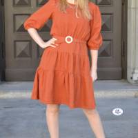 PDF-Schnittmuster Kleid Amber – Feminines Design mit Schluppe & 3-stufigem Rock (Gr. 36-50) Bild 5