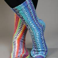 quergestrickte Socken Größe 44 und 45: Anleitung zum Download Bild 3