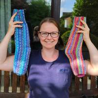 quergestrickte Socken Größe 44 und 45: Anleitung zum Download Bild 4