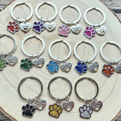 Schlüsselanhänger * Pfote * Tatze * in verschiedenen Farben * Hund * Katze