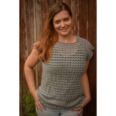 Häkelanleitung RVO Shirt Valencia, Größe XS-XXL