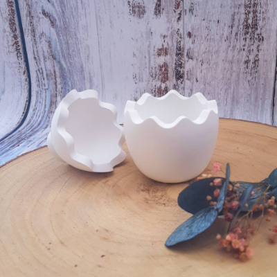 Dekoei Behältnis aus Keraflott – Stilvolle Osterdekoration in Ei-Form