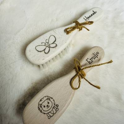 Haarbürste Baby Geburt Babyhaarbürste Personalisiert
