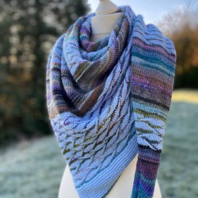 Strickanleitung Lizas Tuch New Waves