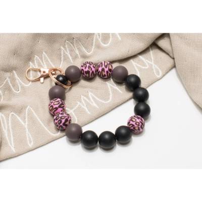 Schlüsselarmband Schlüsselanhänger Armband Leo Pink Schlüssel Armband Geschenk Frau Farbwahl Anhänger