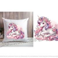 Clipart Einhorn PNG Sublimations Druckvorlage Grafik Download Bild 1