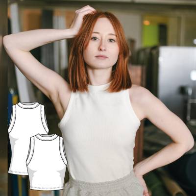 Tank Top Schnittmuster PDF Download Trägertop Tanktop