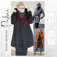 Ebook PDF Schnittmuster Damen Mantel PADUA Gr. XS-XXL Bild 1