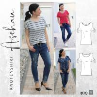 Ebook PDF Schnittmuster Damen Knotenshirt ASCHAU Gr. 32-56 Bild 1