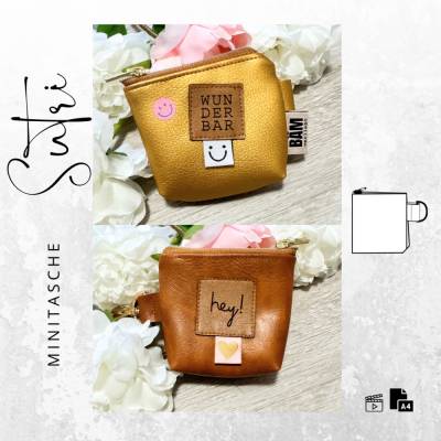 Ebook -PDF Schnittmuster Tasche Minitasche SUTRI + Videoanleitung