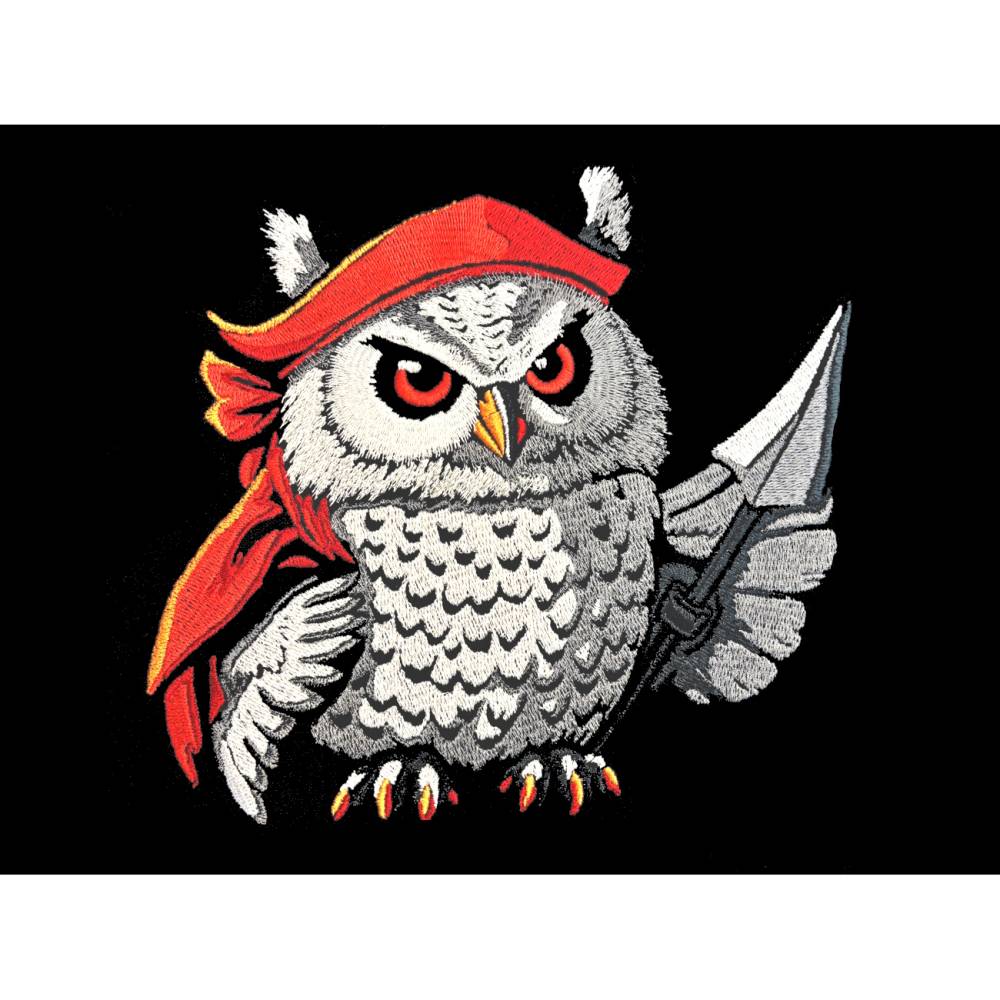 Eule Pirat Lichteffekt 14x14cm bzw. 15x15cm Bild 1