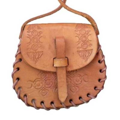 Vintage Kindertasche aus Leder – 80er Boho, braun, sehr guter Zustand