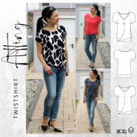 Ebook PDF Schnittmuster Damen Shirt ATTING Gr. 34-54 mit Videoturorial Bild 1