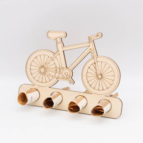 Geldgeschenk Fahrrad - aus Birkenholz - kreative Art Geld zu verschenken