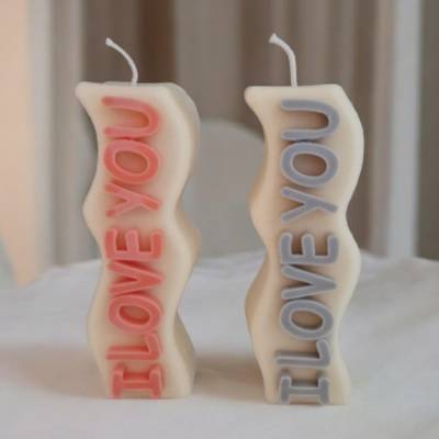 I love you Säulenkerze