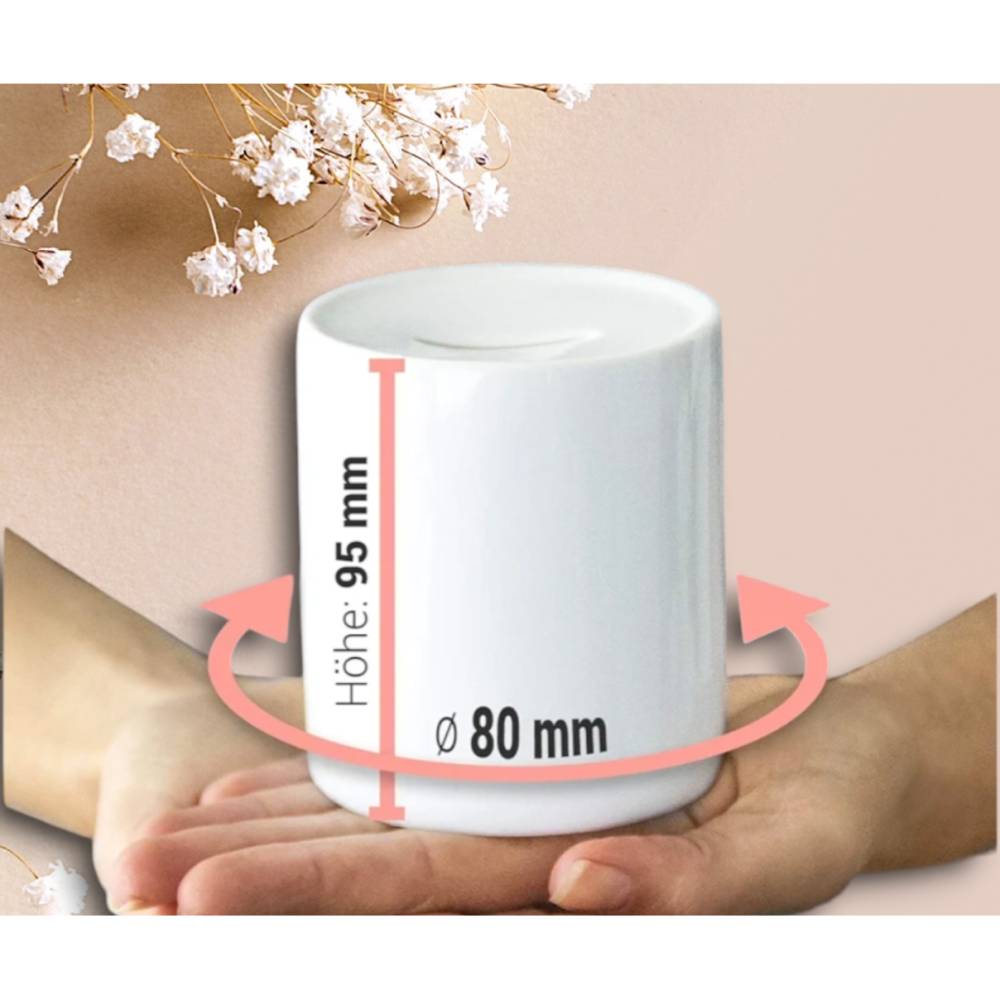 Personalisiertes Sparschwein Aus Keramik - Individuell Mit Namen Beschriftbar