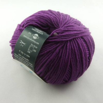 Schulana Filini Merino: dünne einfarbige Schurwolle Merino extrafein in Farbe Nr. 32, lila