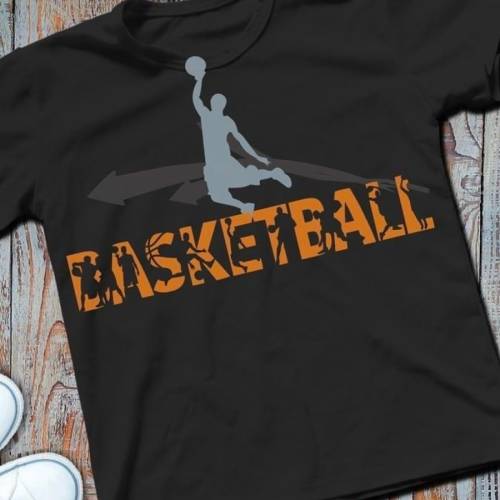 Shadow Sport - BASKETBALL - Kombidatei als SVG DXF Plottdatei Plotterdatei und png zum drucken