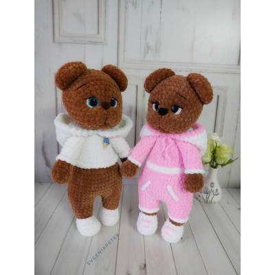 Dekoration, Plüschtier, Plüschbär, Gehäkeltes Spielzeug, Kuscheltier, Geschenk, Babysgeschenk, Schönes Kuscheltier.