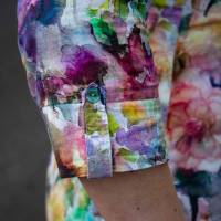 Schnittmuster Damen Bluse Größe 32 - 62 mit 3/4-Ärmel, halber Knopfleiste, Liegekragen Bild 3