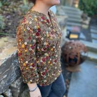 Schnittmuster Damen Bluse Größe 32 - 62 mit 3/4-Ärmel, halber Knopfleiste, Liegekragen Bild 5