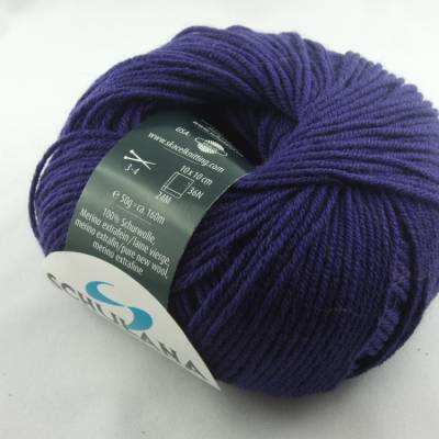 Schulana Filini Merino: dünne einfarbige Schurwolle Merino extrafein in Farbe Nr. 023, aubergine