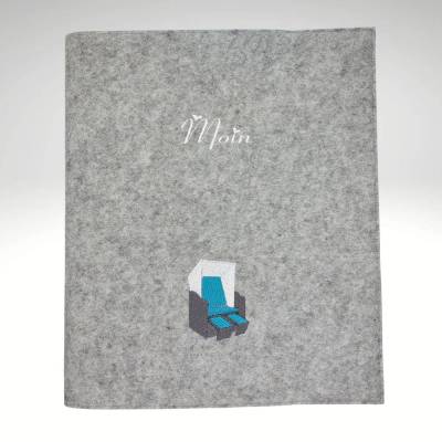 Gästemappe Filz moin Strandkorb Infomappe maritim