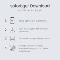 Geschenktüte mit Tütenklappe PDF Datei A4 